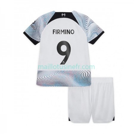 Maillot de Foot Liverpool Roberto Firmino 9 Extérieur 2022-23 - Enfant